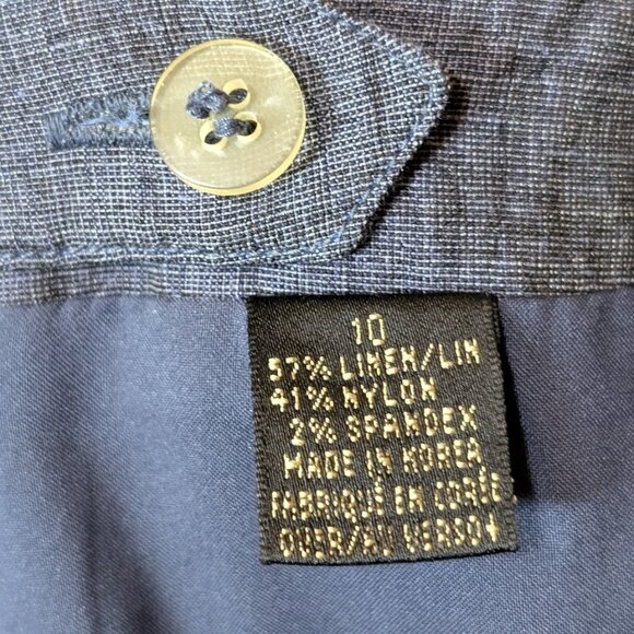 Dana Buchman Suit Skirt Great Fit Denim-blue sz 10 Perfect Condition, bonus top - Picture 10 of 14